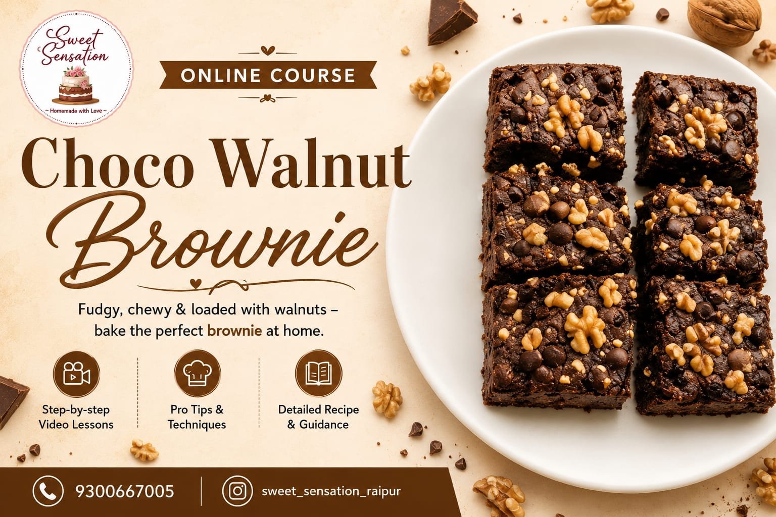 Choco Walnut Brownie
